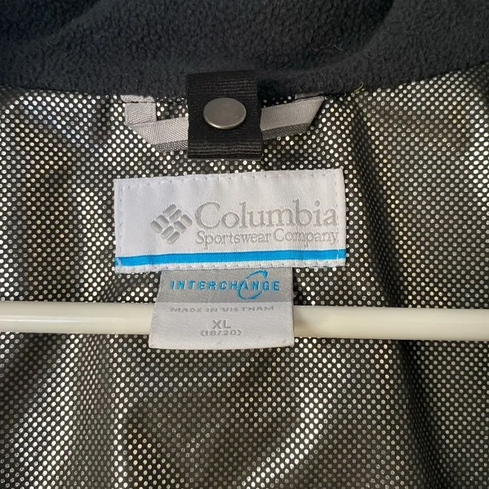 Columbia Black Camouflage Hooded Jacket Size XL (18/20)